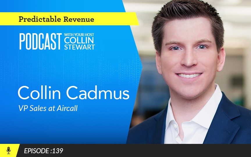 collin cadmus headshot with podcast copy