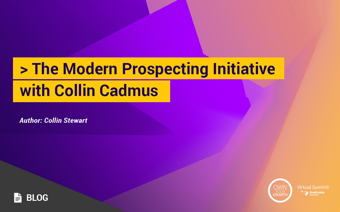 The Modern Sales Prospecting Initiative