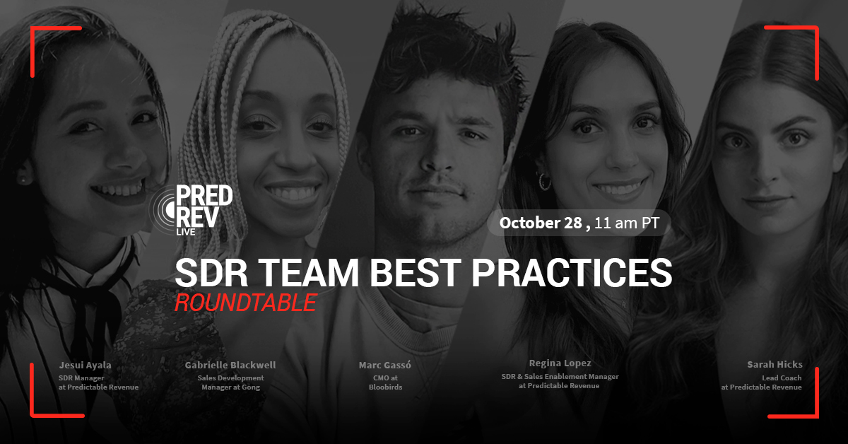 SDR Team Best Practices