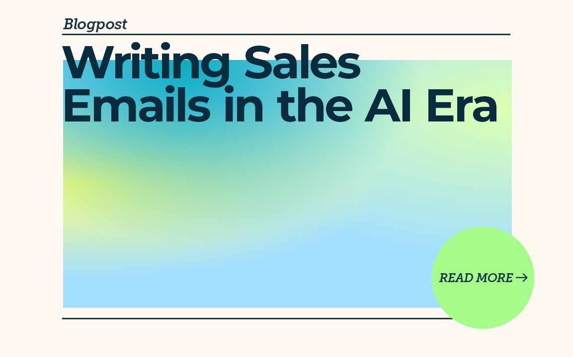 Writing Sales Emails in the AI Era